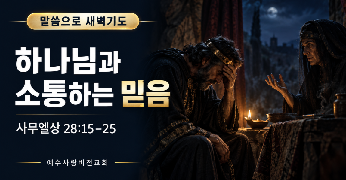 하나님과 소통하는 믿음