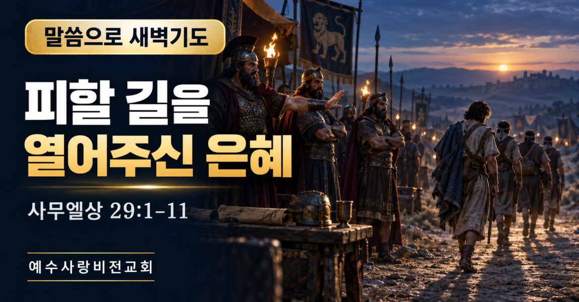 피할 길을 열어주신 은혜